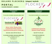 Plocher Schweiz Generalvertretungen Portal Ansicht Startseite